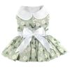 Mint Green Daisy Dog Dress with Matching Leash